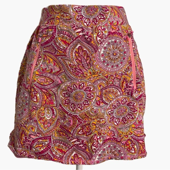 Talbots Pants - Talbots Everyday‎ Stretch Skort Skirt Shorts Pockets- Medallion